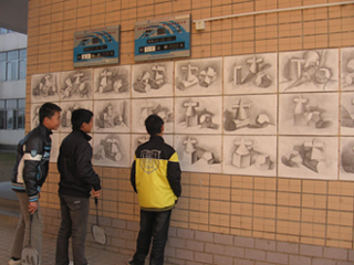 建瓯芝华中学举办首届体艺特长班素描习作展