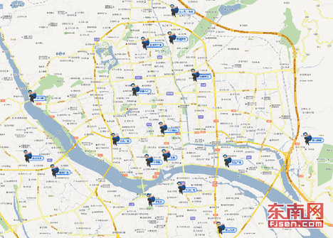 福州网友微博绘反扒地图