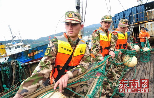 福建省海警一支队开展海上治安整治活动