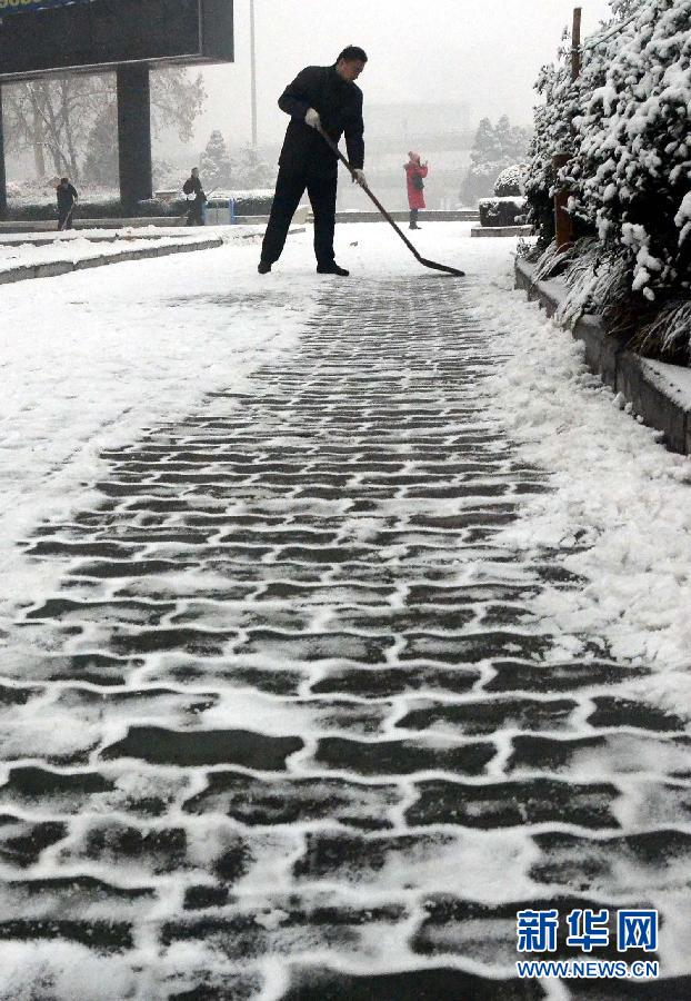 （生态）（2）郑州：“大寒”到 雪花飘