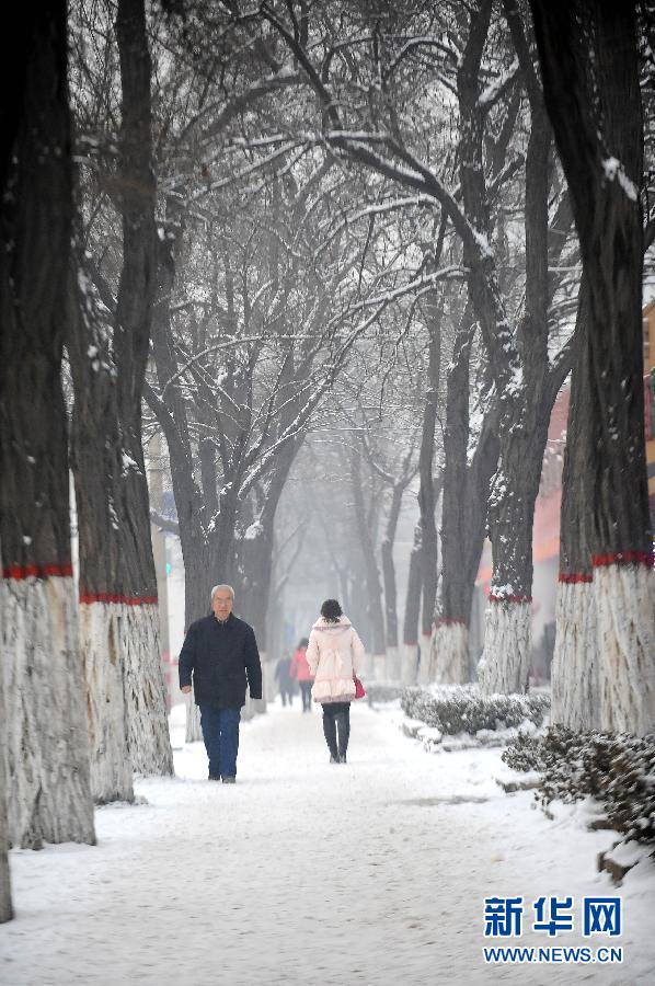 （晚报）（3）太原积雪路难行