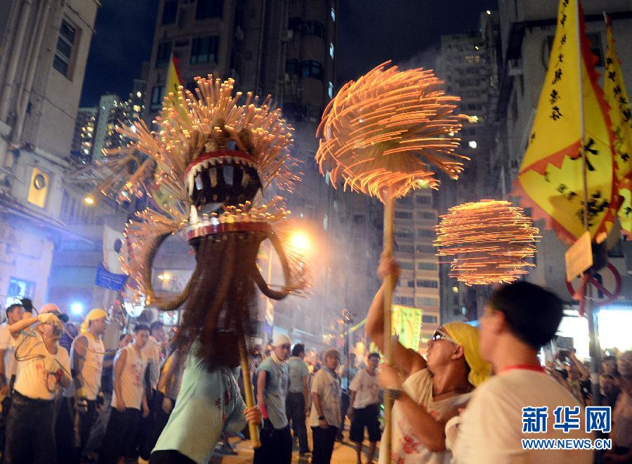 香港舞火龙庆中秋