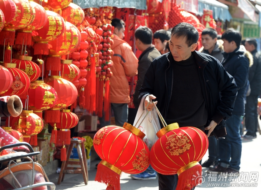 春节年味渐浓　花市灯市“吃市”汇成福州“市”