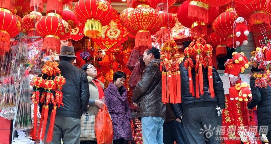 春节年味渐浓　花市灯市“吃市”汇成福州“市”