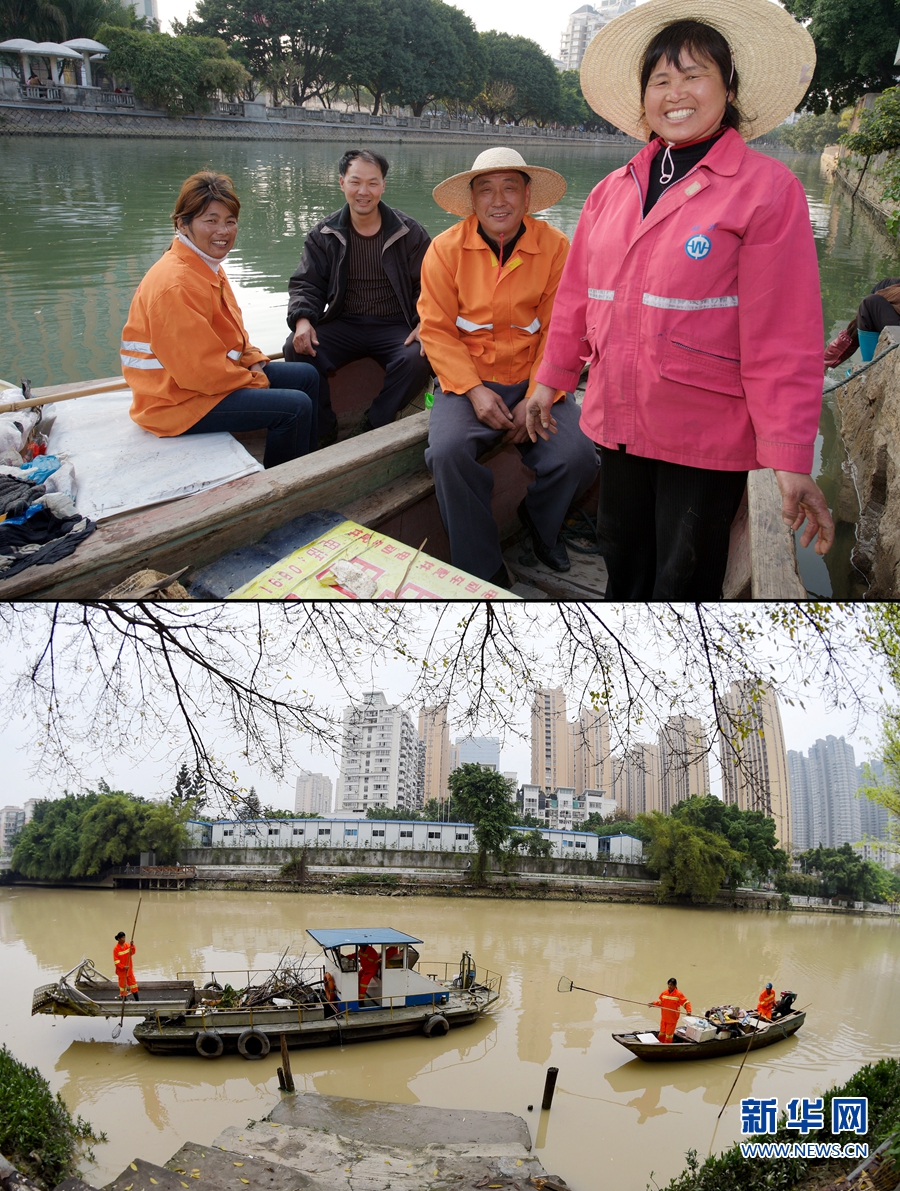 榕环卫夫妻守护一河碧水　18年执着坚守风雨无阻