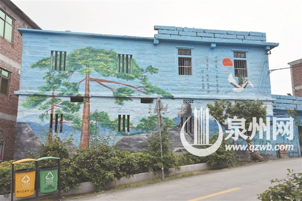 南安官桥竹口村:特色手绘文化墙 乡村靓丽风景