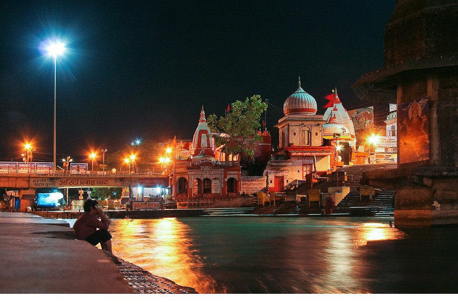 孟买夜景 印度人图片