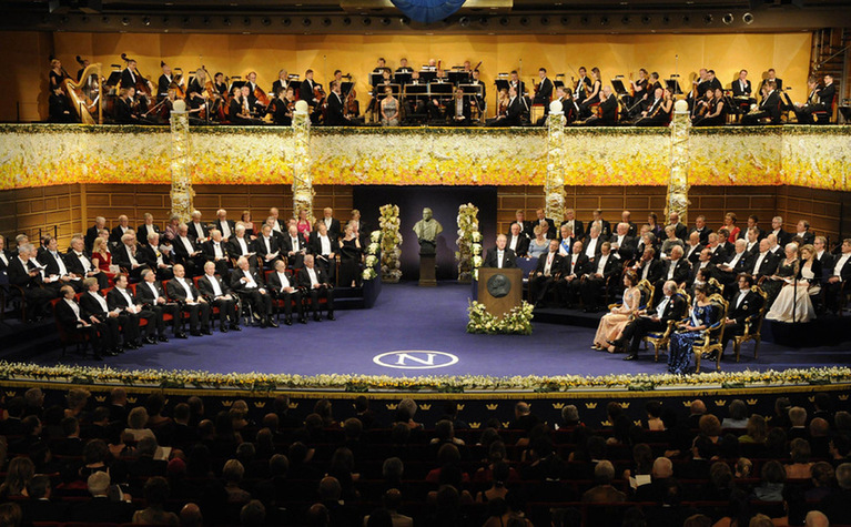 高清组图:2011年诺贝尔奖颁奖现场