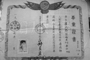 1988年毕业证图片
